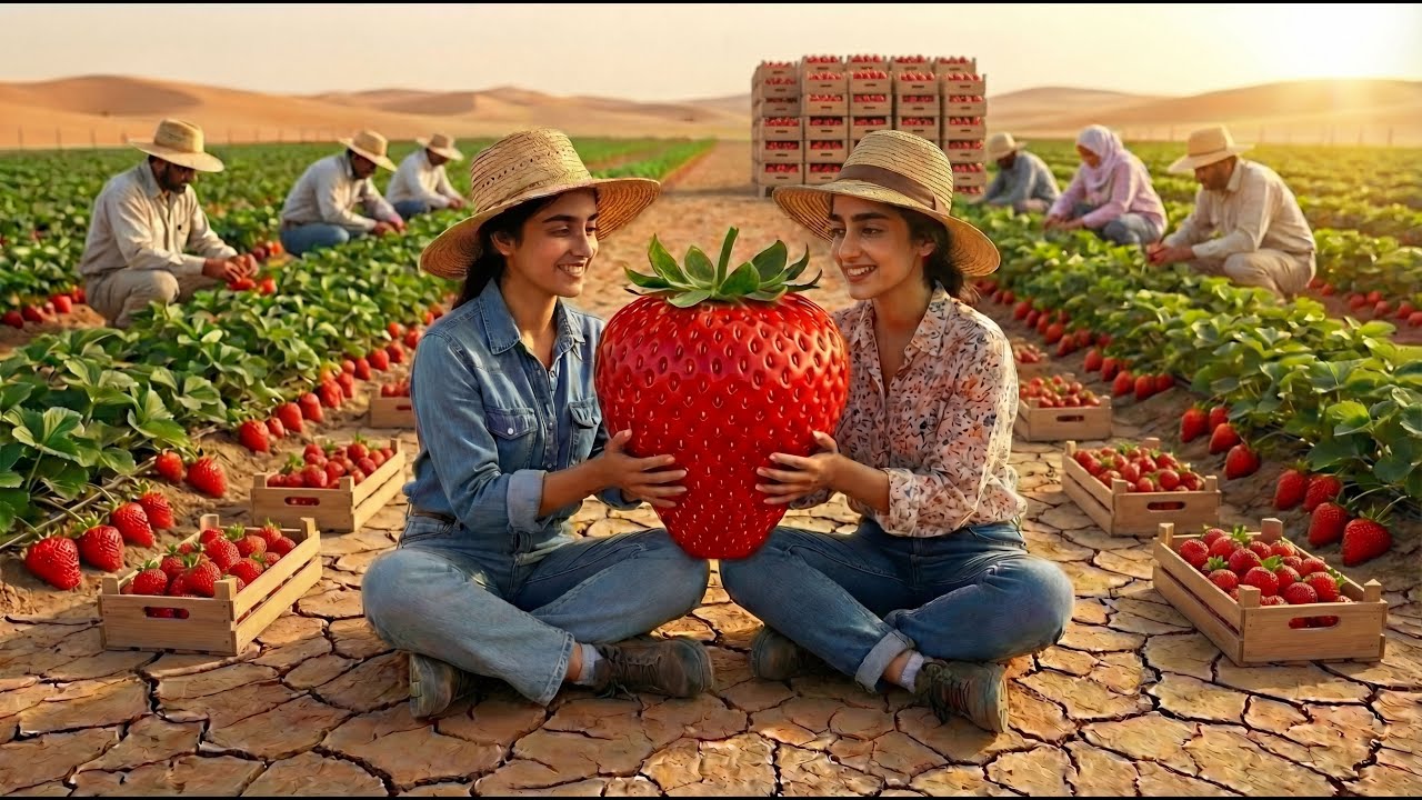 Unbelievable! They Managed to Grow Strawberries in the Desert – This Has Amazed Millions of People.