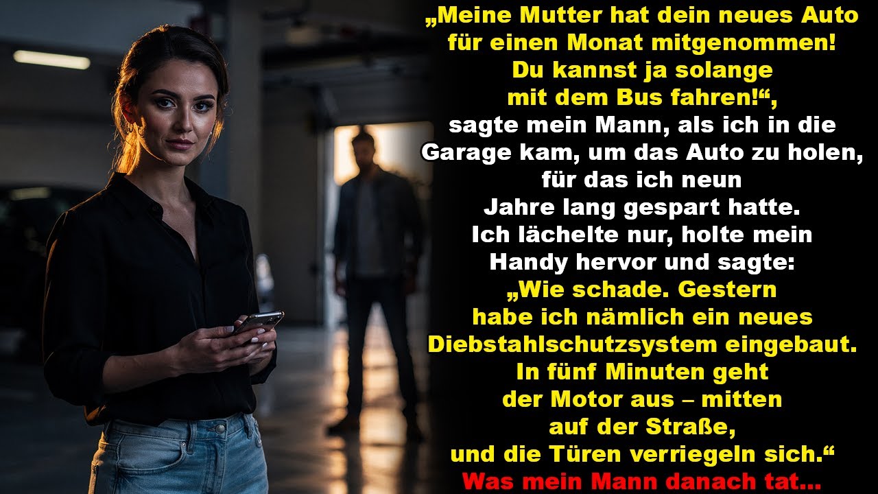 „Meine Mutter hat dein Auto für einen Monat genommen! Du fährst jetzt mit dem Bus!“, sagte mein Mann