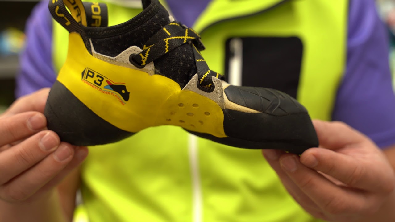 Скальные туфли La Sportiva Solution White/Yellow за 30 секунд