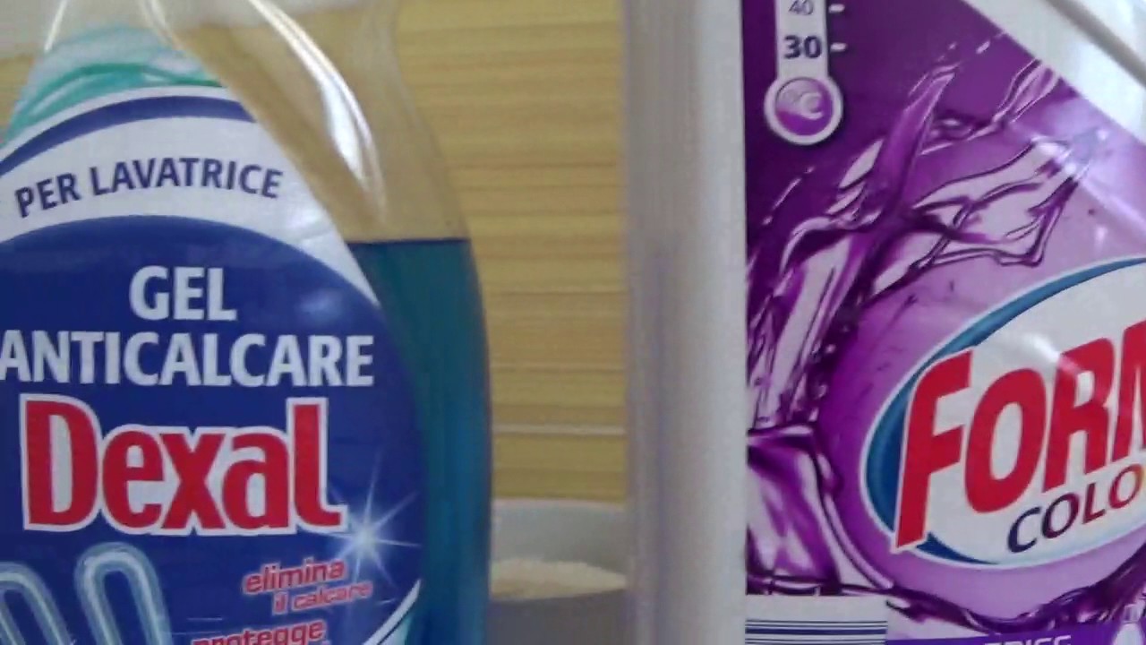Avvio lavaggio Intensivo 40° SIEMENS ( Mister Clean, FORMIL COLOUR e GEL ANTICALCARE Dexal)