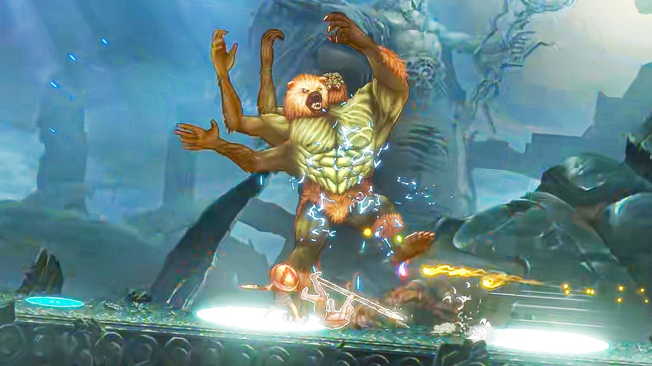 God of War Sons of Sparta - Koteros Final Boss & Ending (Spartan Hard Mode)