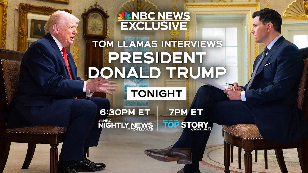 NBC Nightly News - President Trump and Tom Llamas
