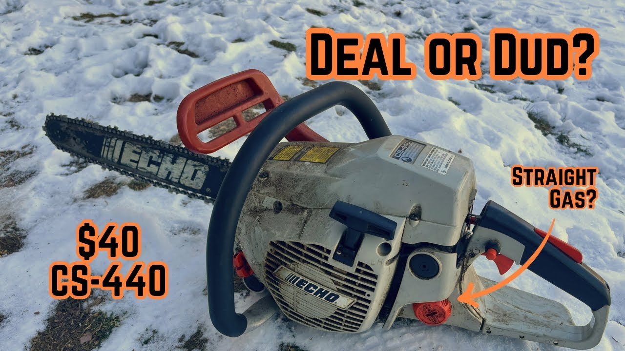 Cheap ECHO CS-440 Chainsaw With Running Issues - Questionable Fuel Mix Color