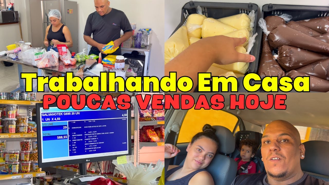 ROTINA COM DELIVERY DENTRO DE CASA - PRODUÇÃO E AS VENDAS CAIRAM MUITO