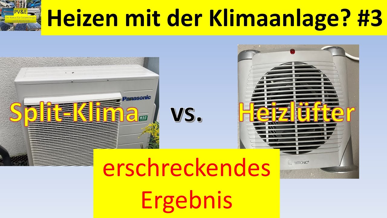 COP=1! Split-Klima nur so effizient wie ein Heizlüfter?