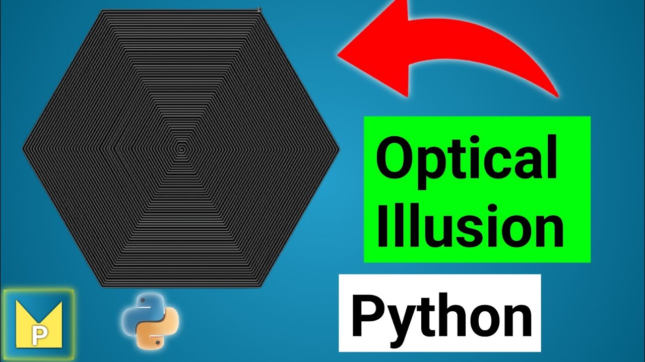 Create Hexagonal Optical Illusion 😵 😨  |  🐍Python GUI Design |  🐍Python Magix  💖