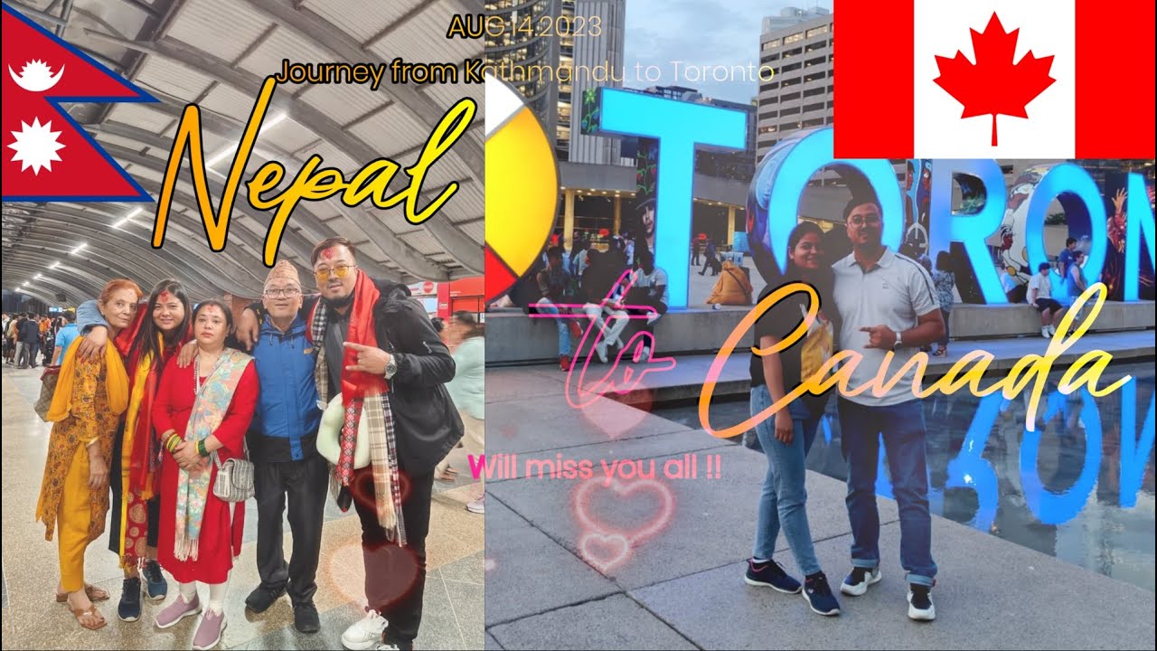 NE | NEPAL TO CANADA VLOG #1 | Journey from Kathmandu to Toronto/Sarnia #nexxgen #ardin #ktmtocanada