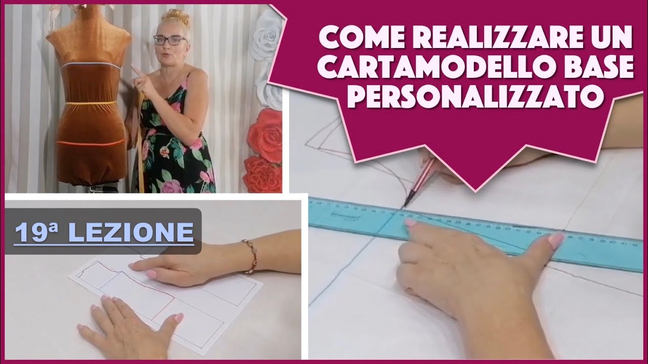 CARTAMODELLO BASE - Lezione 19 del corso GRATUITO di Cucito