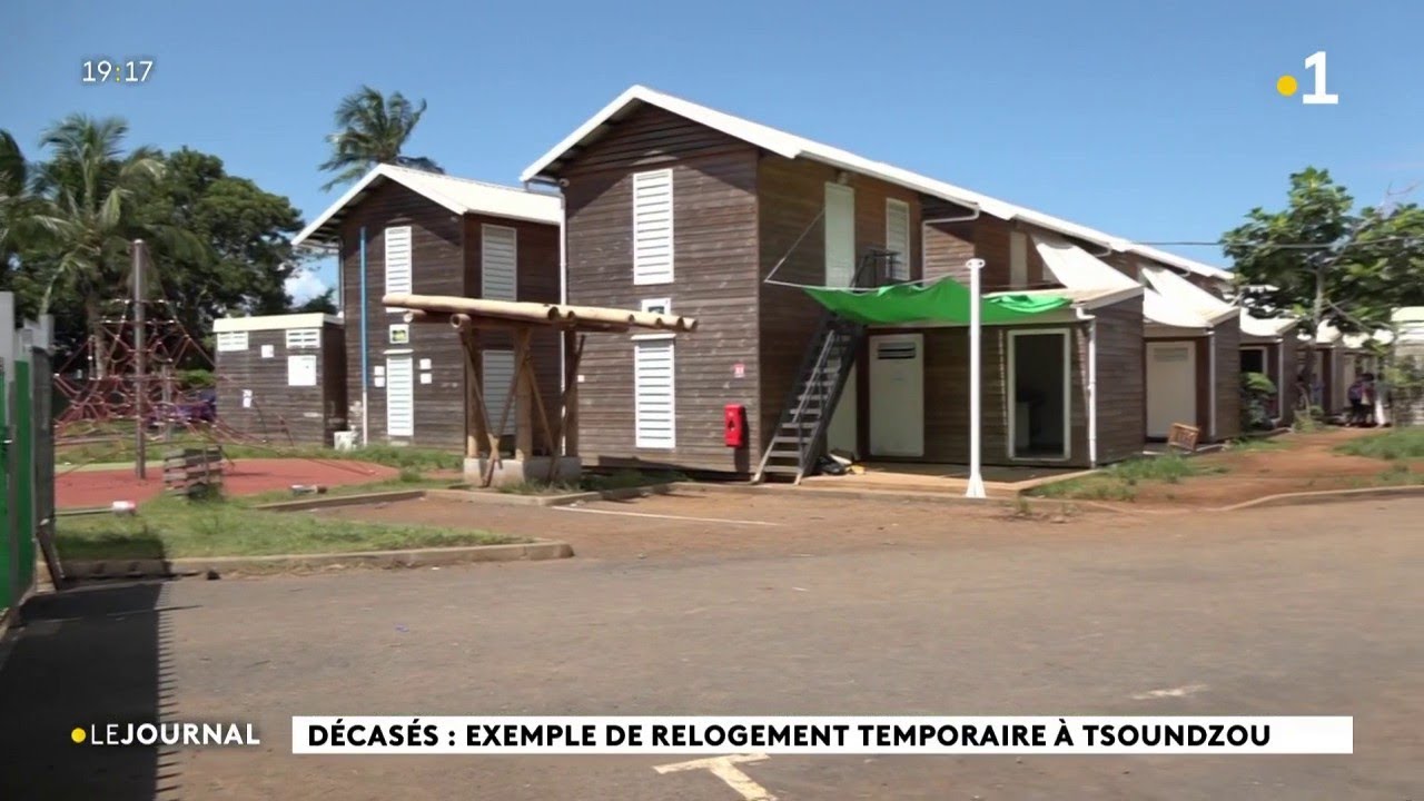 Décasés : exemple de relogement temporaire à Tsoundzou