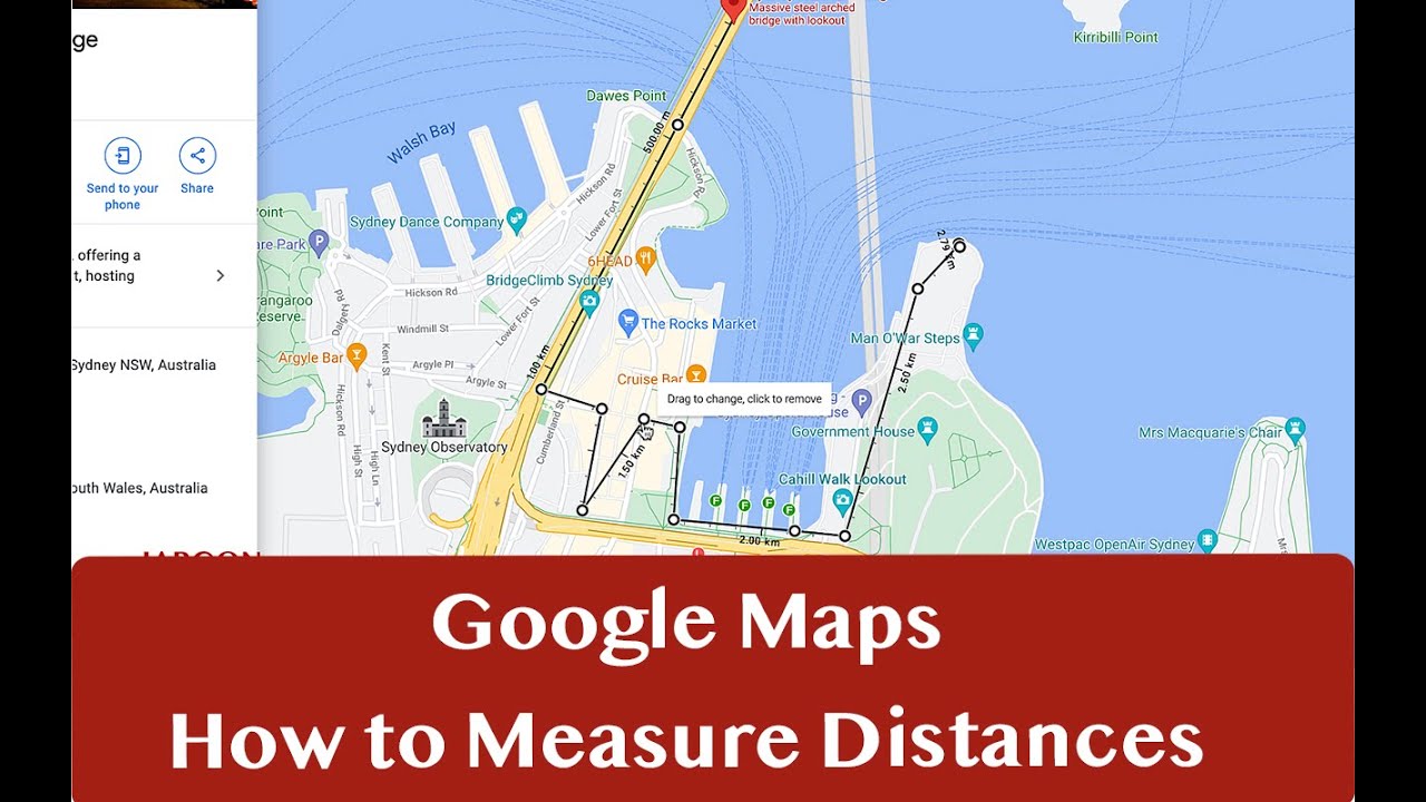 Measure Distance with Google Maps