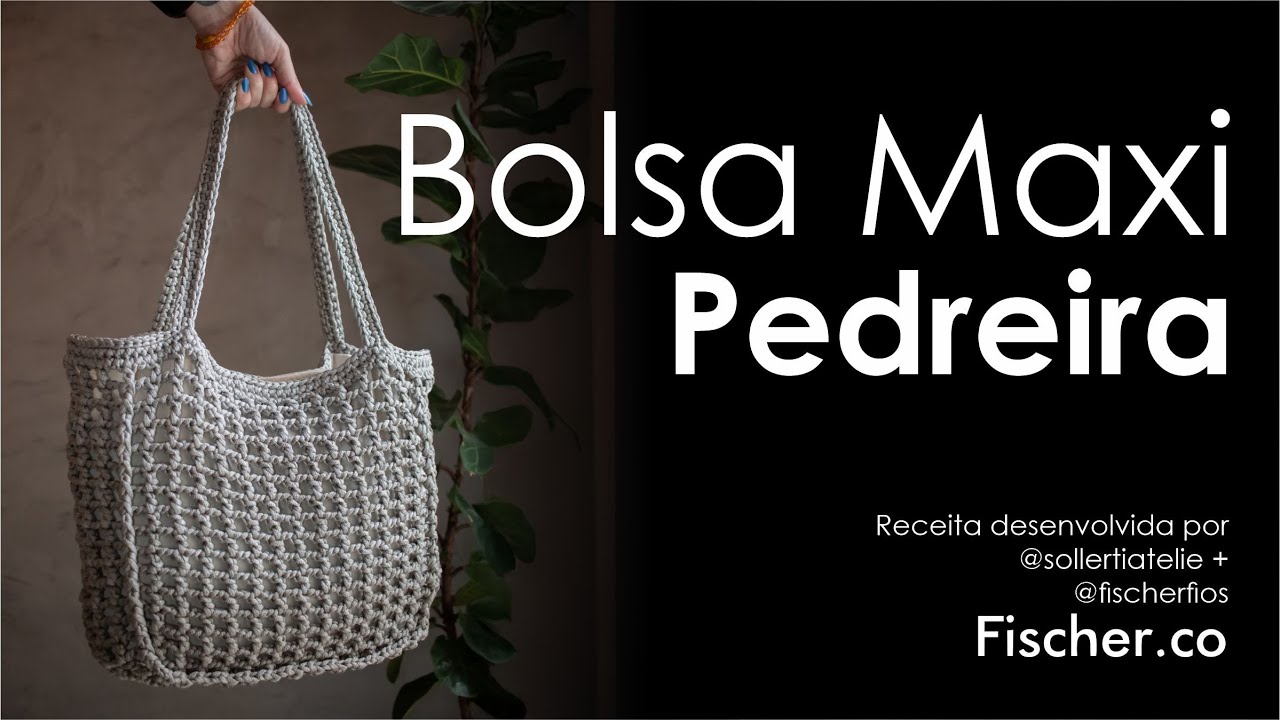 Maxi Bag Pedreira em crochê com Fio Policromia da Fischer | Por Tayná da @sollertiatelie