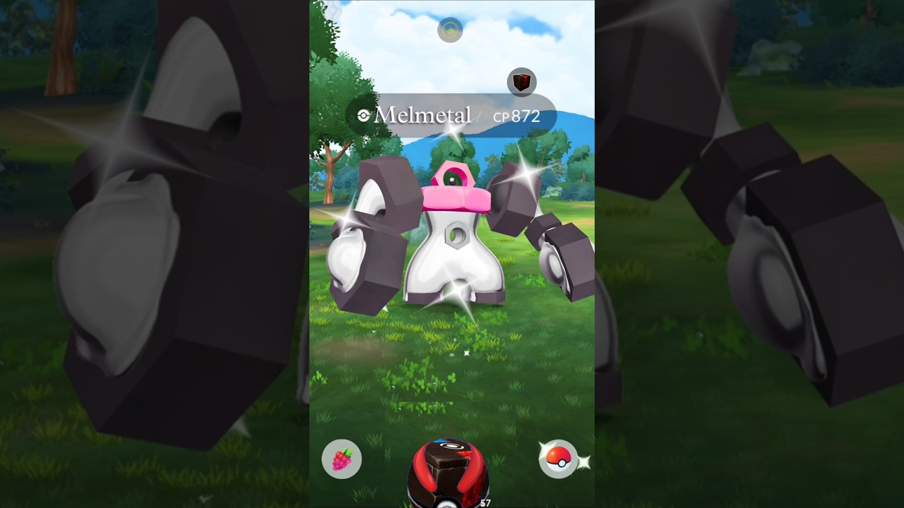 When I got shiny Melmetal From mystery Box #shorts #shiny #meltan #mystery #box #ultragoo #catch