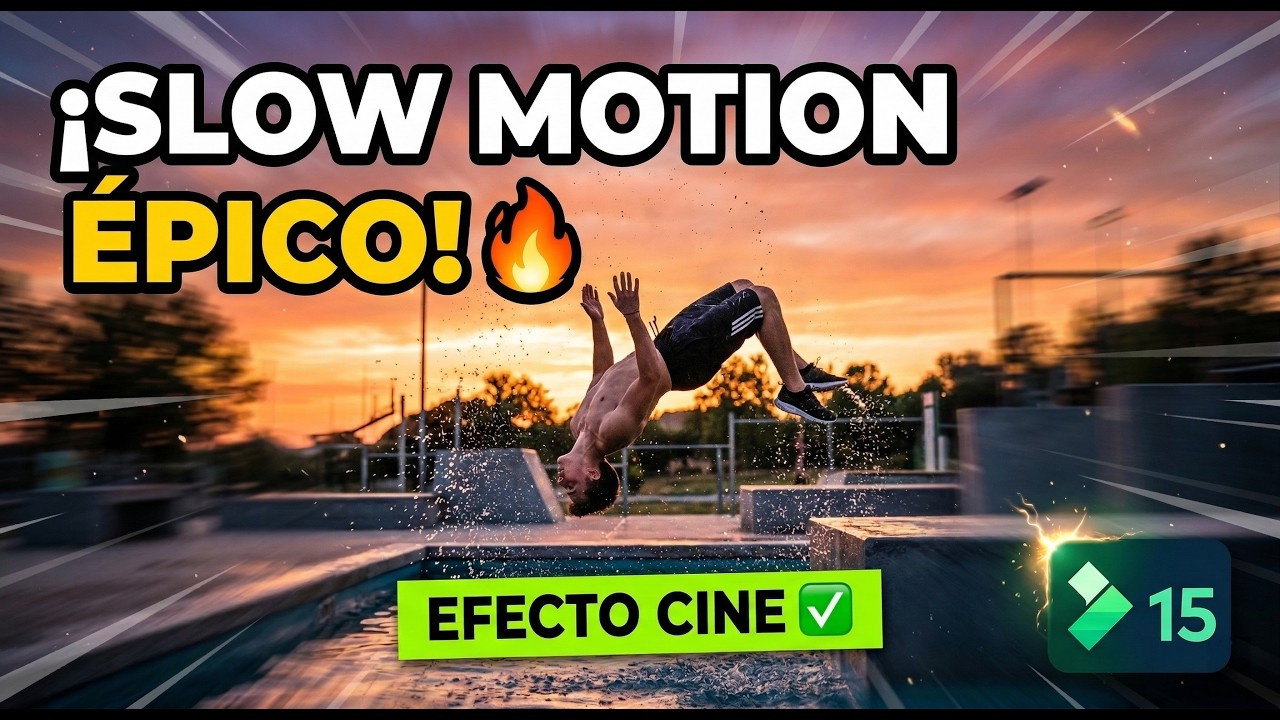 Super Slow Motion FLUIDO en Filmora 15: ¡Efecto Cine SIN LAG! 🎬