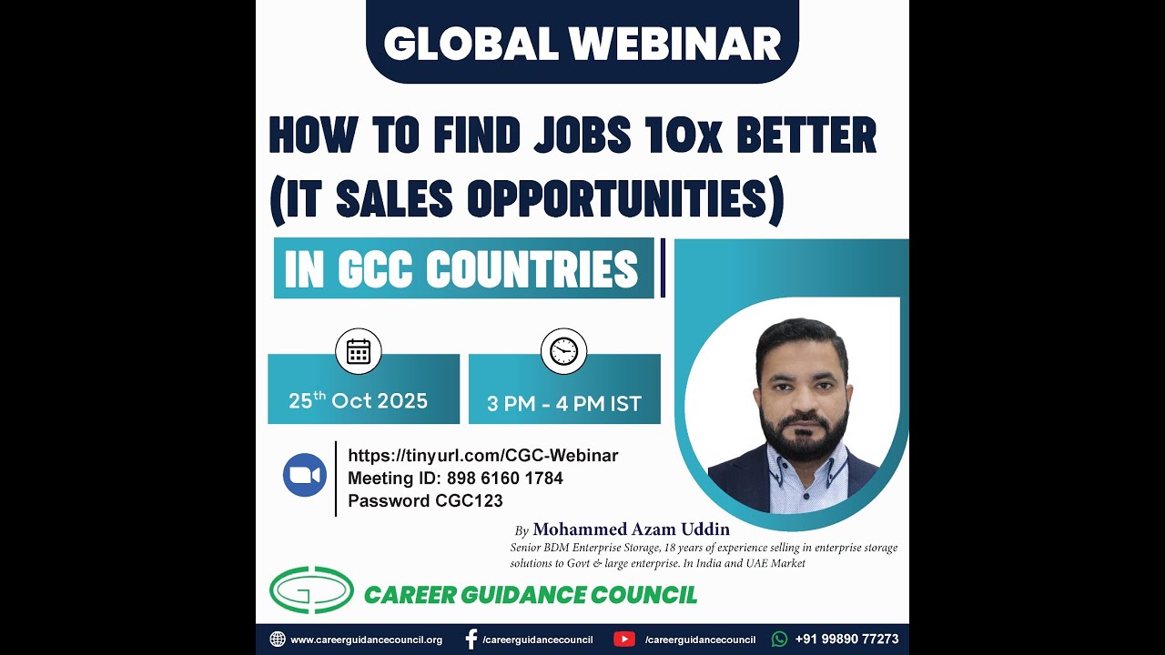 How to Find JOBs 10X better (IT Sales Opportunities) in GCC Countries
