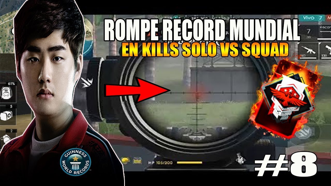 ¡JUGADOR THAILANDES  ROMPIO RECORD DE KILLS A NIVELL MUNDIAL EN  SOLO VS SQUAD  HEROICO! FREE FIRE#8