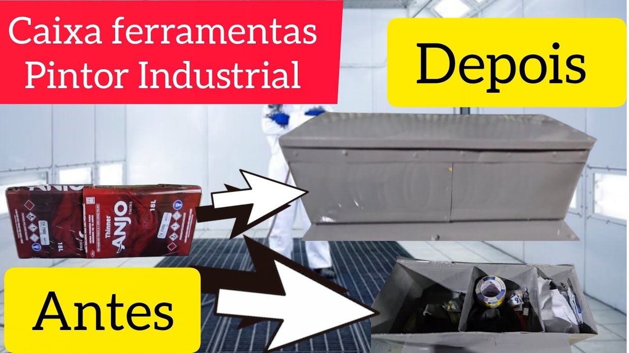 Caixa Ferramentas Profissional Latas de Tinta 18L | Resistente, Versátil e Sob Medida