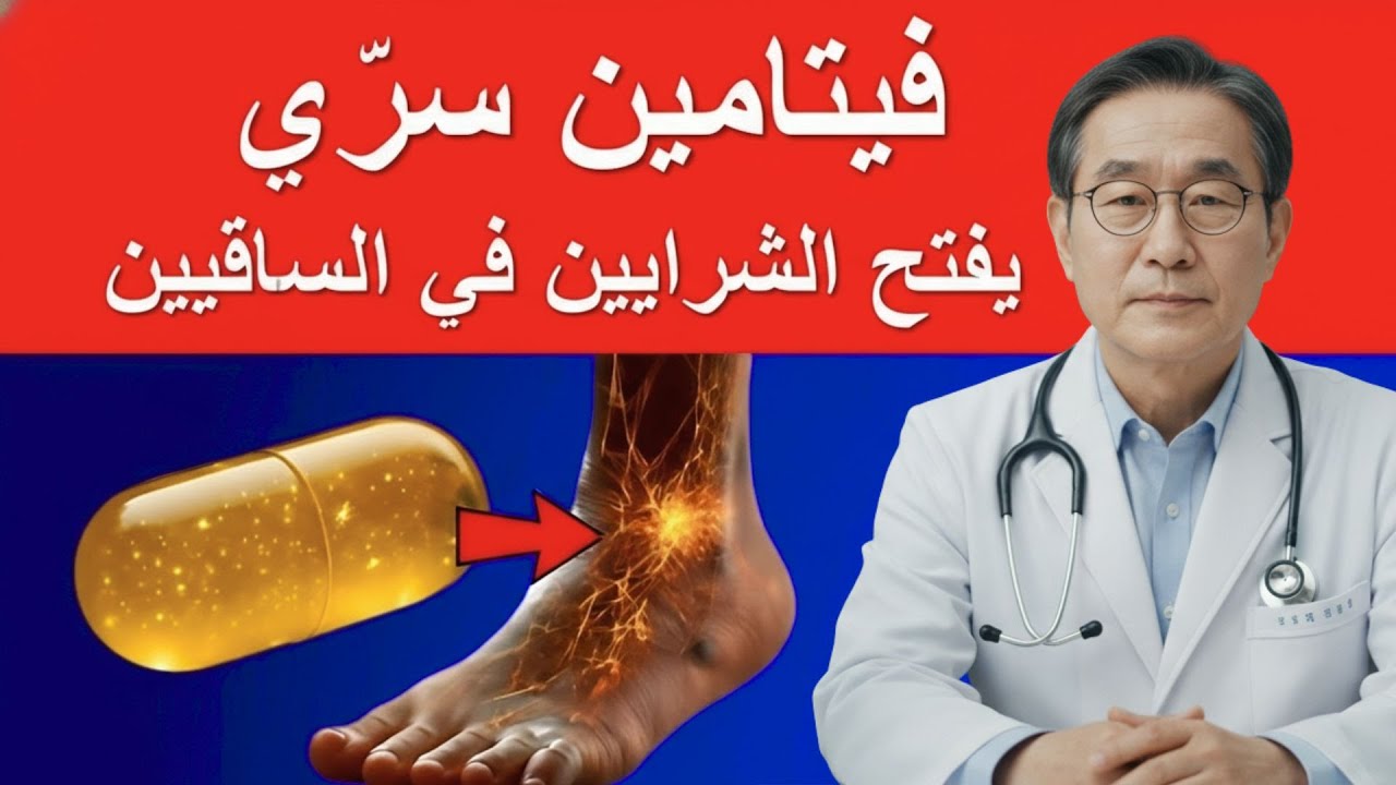 أقوى فيتامين لكبار السن 🔥 يفتح شرايين الساقين ويذيب الجلطات وينشّط الدورة الدموية بسرعة!