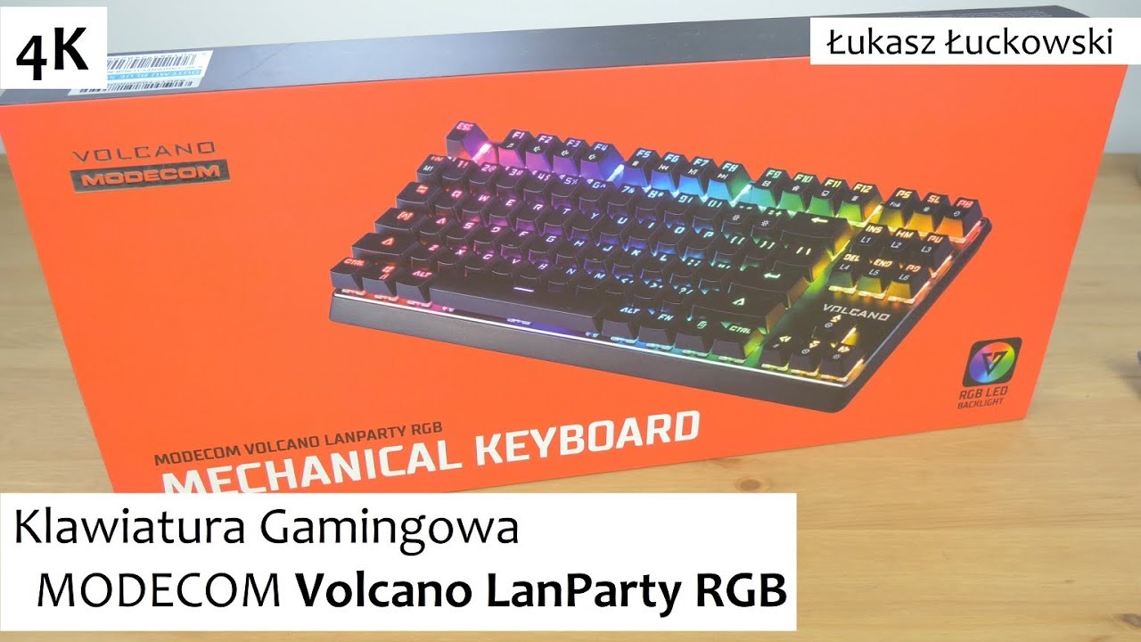 Klawiatura Gamingowa MODECOM Volcano Lanparty RGB | Pierwsze chwile
