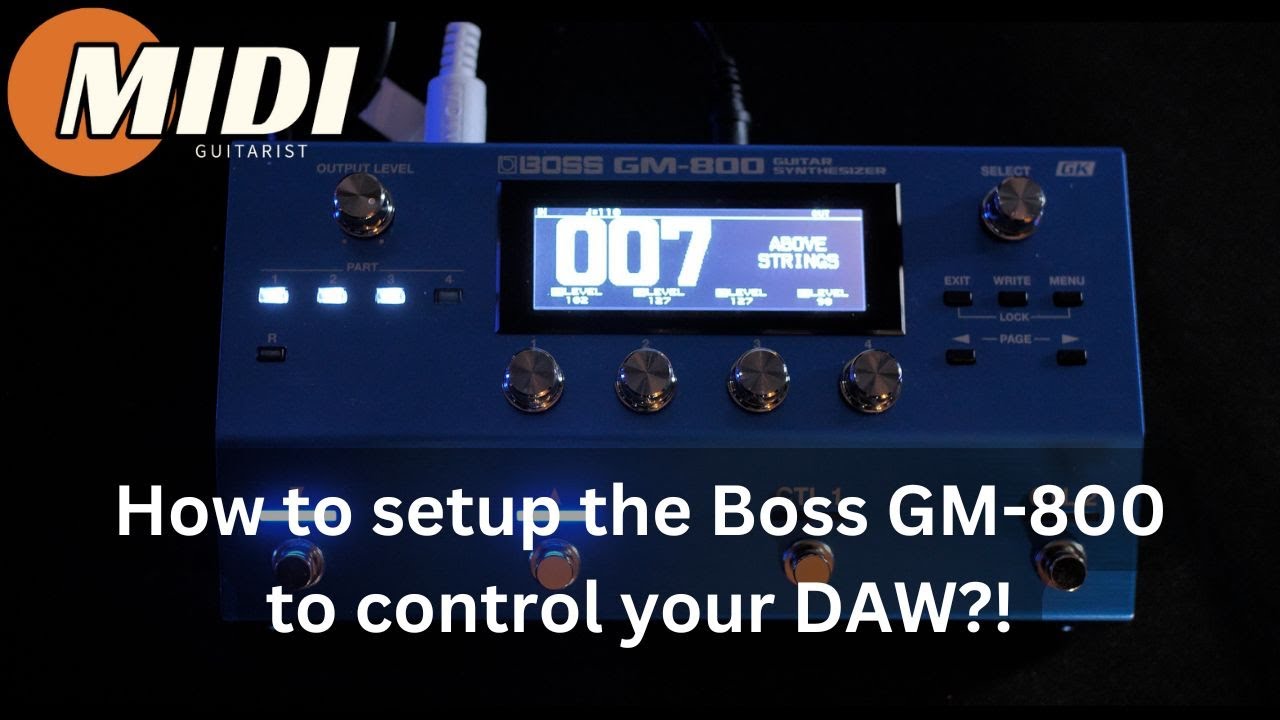 How to setup the BOSS GM-800 to control your DAW?! #midi #guitar #technology