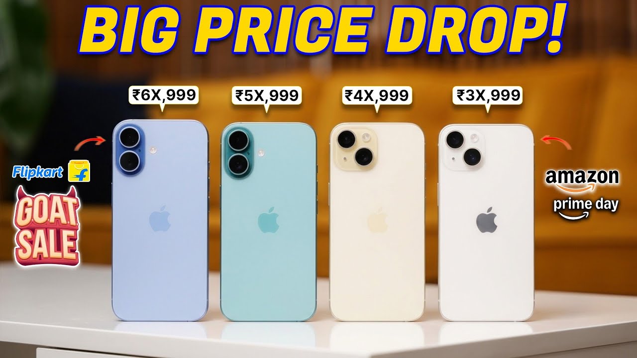 iPhones Big Price Drop! 😱 Flipkart GOAT Sale & Amazon Prime Day Sale 2026