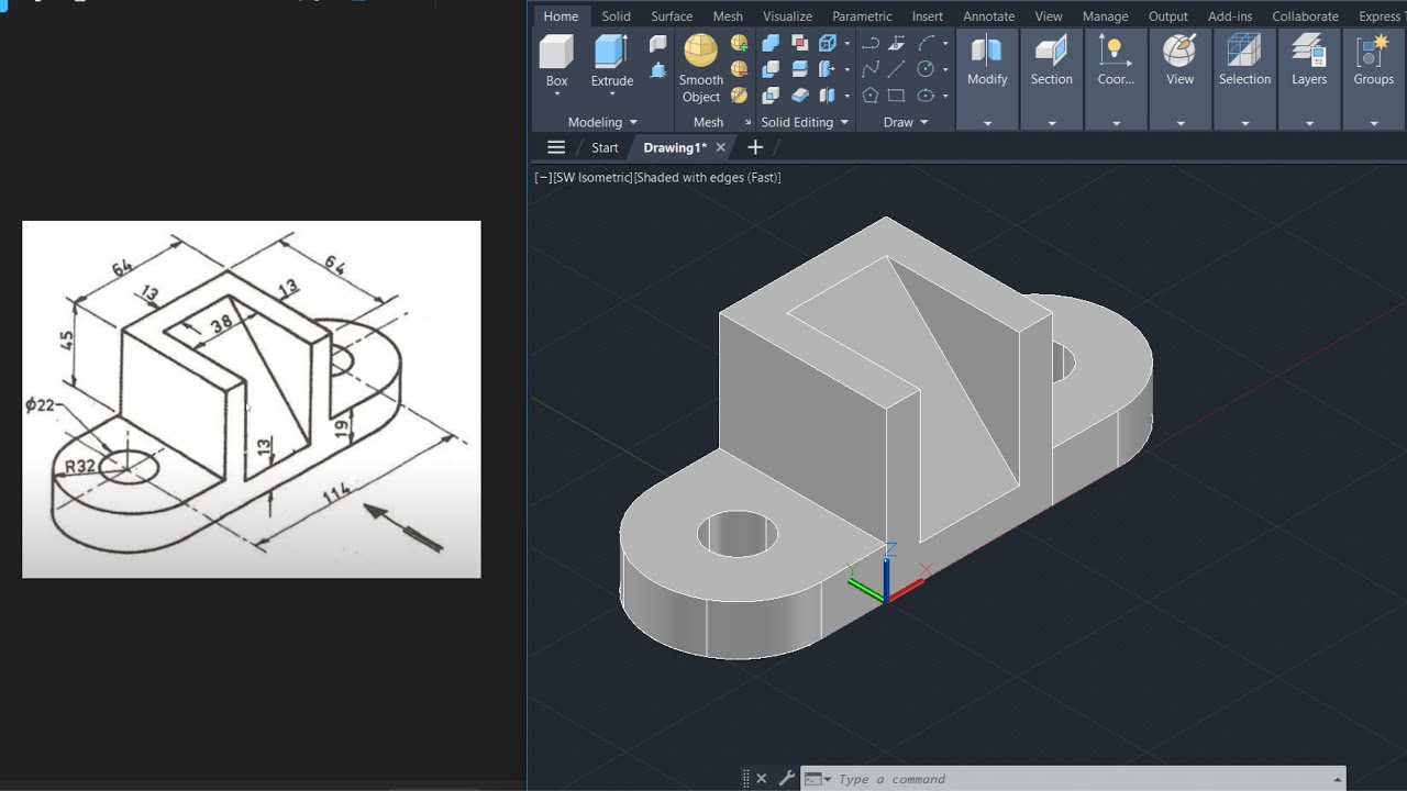 AutoCAD 3D Çizim Örnekleri - 1