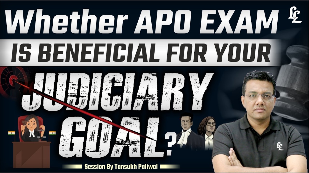 Whether APO Exam is Beneficial For Your Judiciary Goal ? | Tansukh Paliwal | Linking Laws