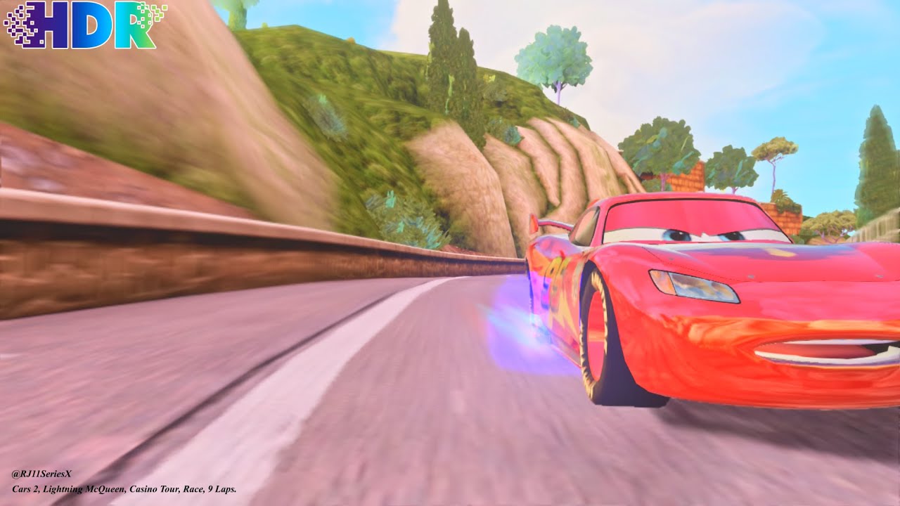 [HDR] Cars 2, Lightning McQueen, Casino Tour, Race, 9 Laps
