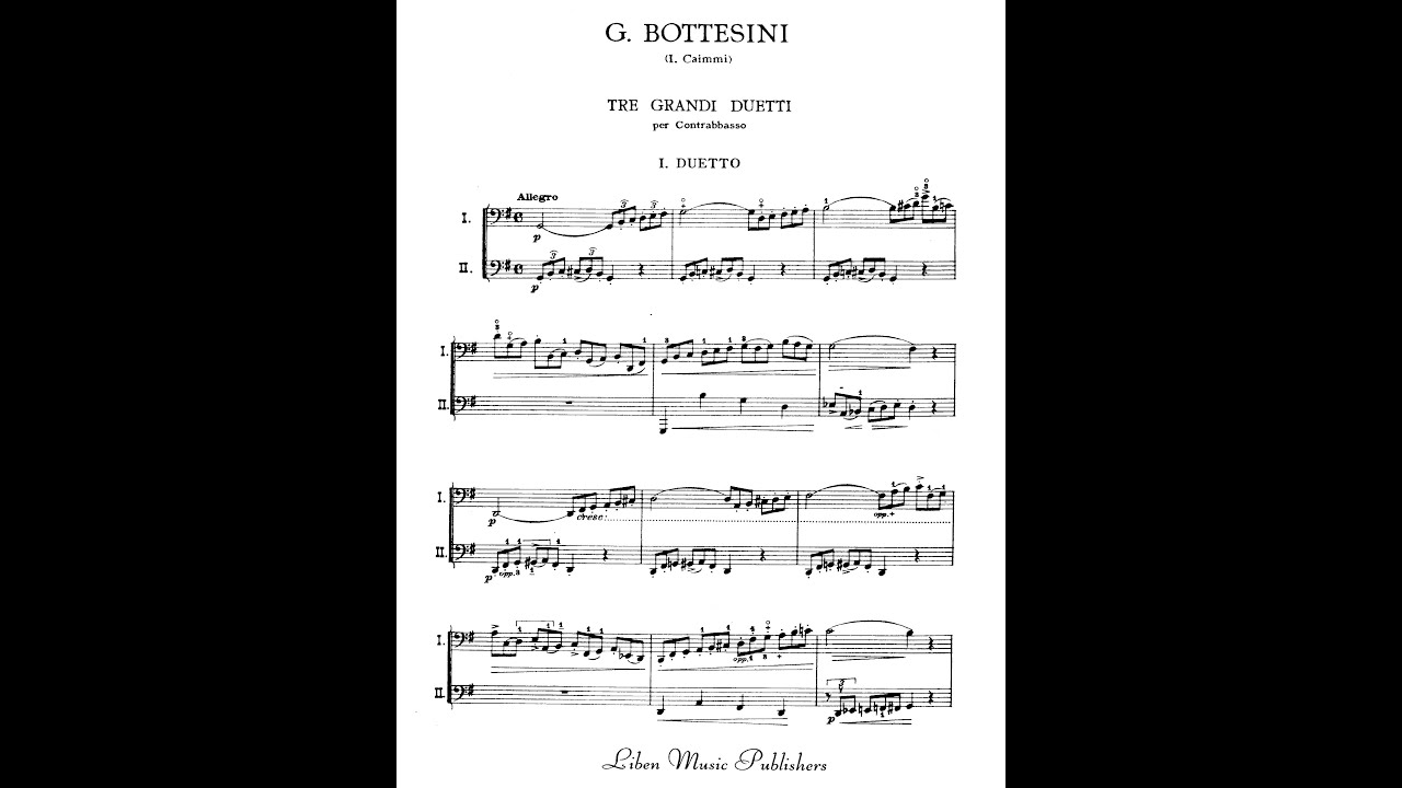 Giovanni Bottesini – Gran Duetto No 1 (2 contrabajos)