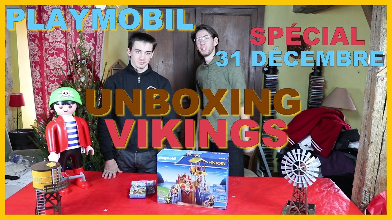 UNBOXING PLAYMOBIL SPÉCIAL 31 DÉCEMBRE FORTERESSE VIKINGS REF 4433 DE 2020 UNBOXING EN FRANCAIS 🧔!