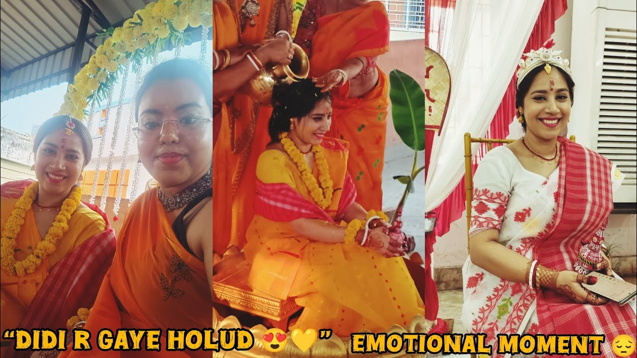 “Didi r Gaye Holud 💛 | Jol Soi Ceremony | Bengali Wedding Vlog | The Vlogging Girl Rai”#viralvideo