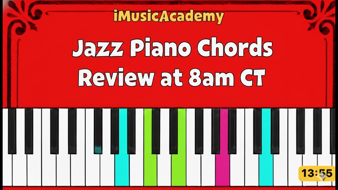 Jazz Piano melodies  8am CT