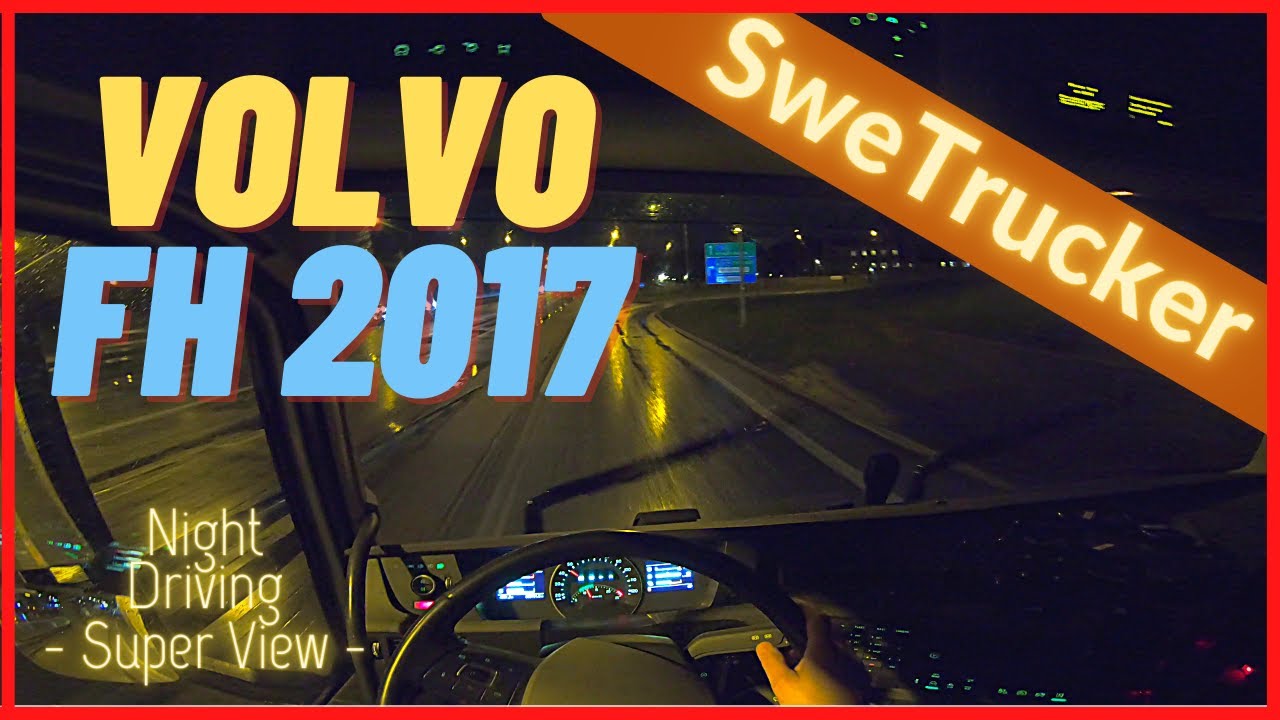 POV Night Driving Volvo FH - 🇸🇪 Sweden, Stockholm