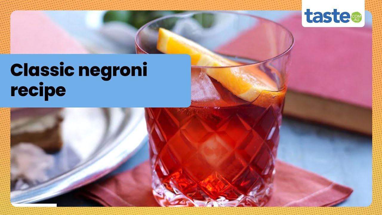 How to make the perfect Negroni with just 3 ingredients.