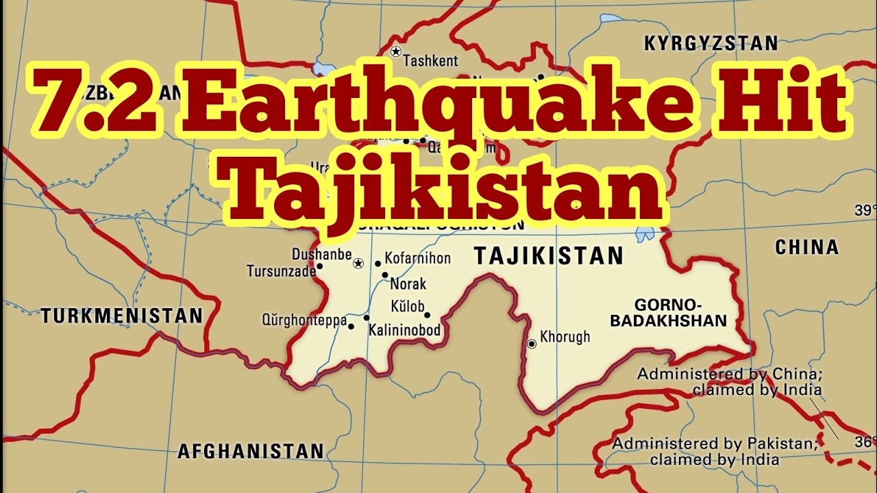 7.2 Earthquake Hit Tajikistan, Eurasian Plate, Iranian Plate Pangea, Arabian Plate, Indo- Australia