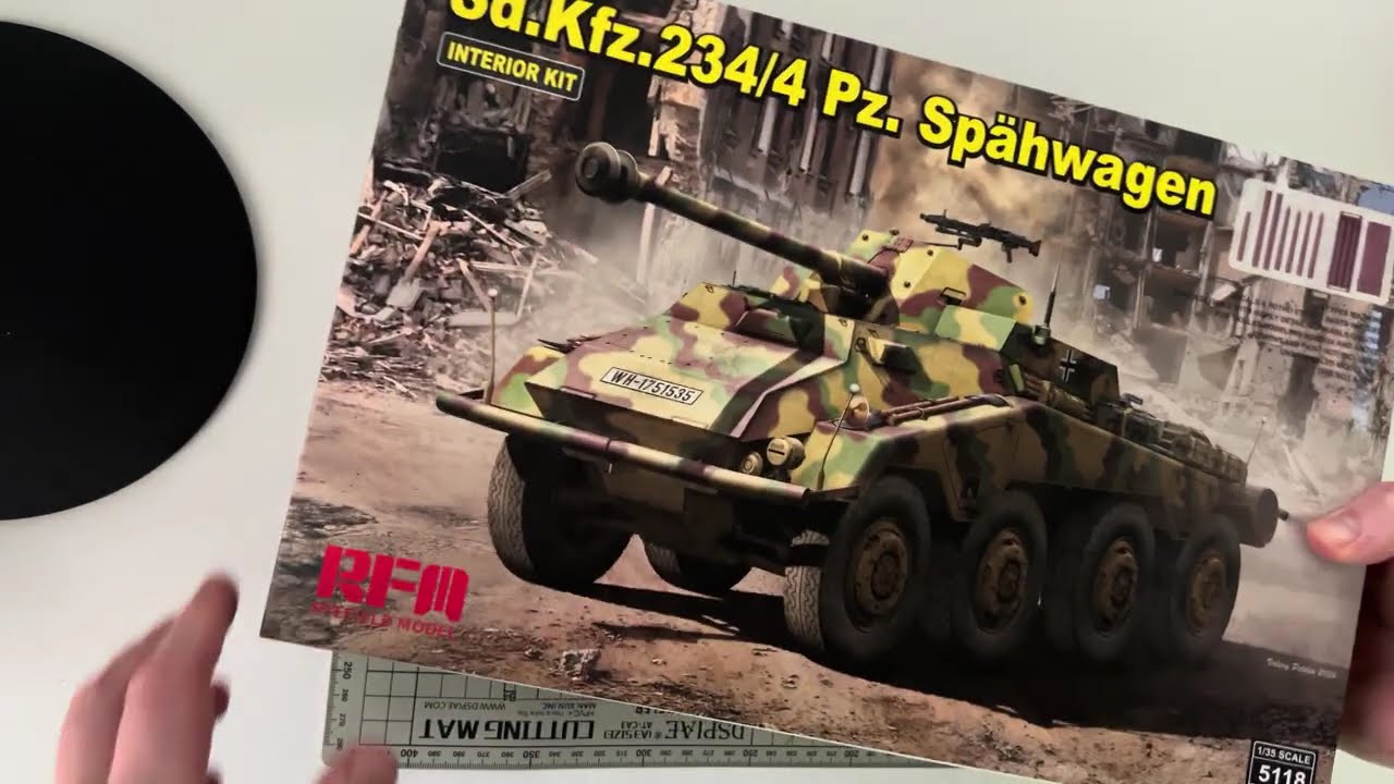 Unboxing Rye Field Model RM-5118 Sd.Kfz.234/4 Pz.Spähwagen – Full Interior 1/35 Scale