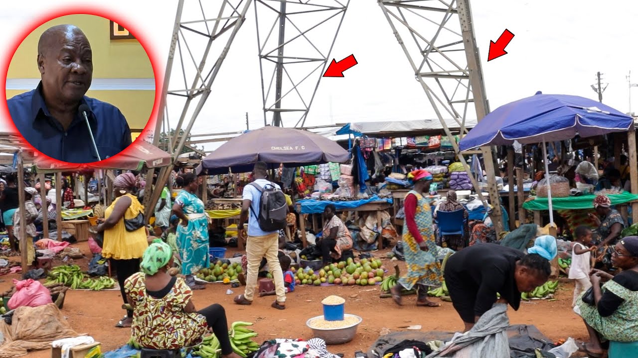 ⚠️Sunyani Traders call on Pres. Mahama as VRA is sacking them from Nana Bosoma Market🚨