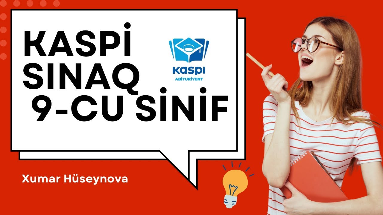 🔔KASPİ SINAQ 1 İZAHİ 9-cu sinif ‼️ Xumar Hüseynova #9cusinif #9cusinifburaxilis