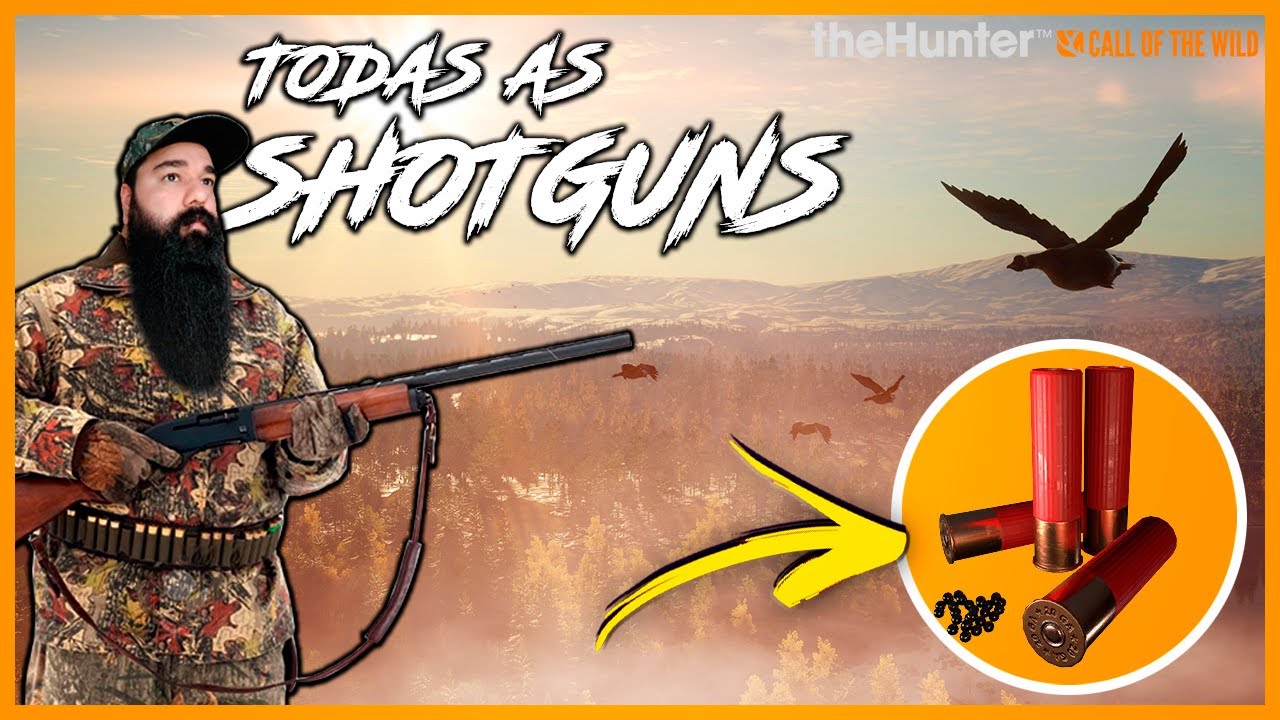 CACEI COM TODAS AS SHOTGUNS DO JOGO, FOI PENA PRA TODO LADO - THE HUNTER CALL OF THE WILD GAMEPLAY