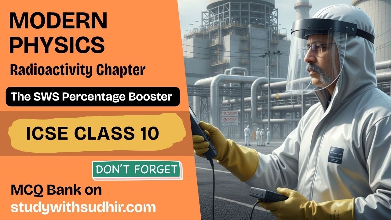 Modern Physics (Radioactivity) | ICSE Class 10 Physics | SWS Percentage Booster Detailed Explanation