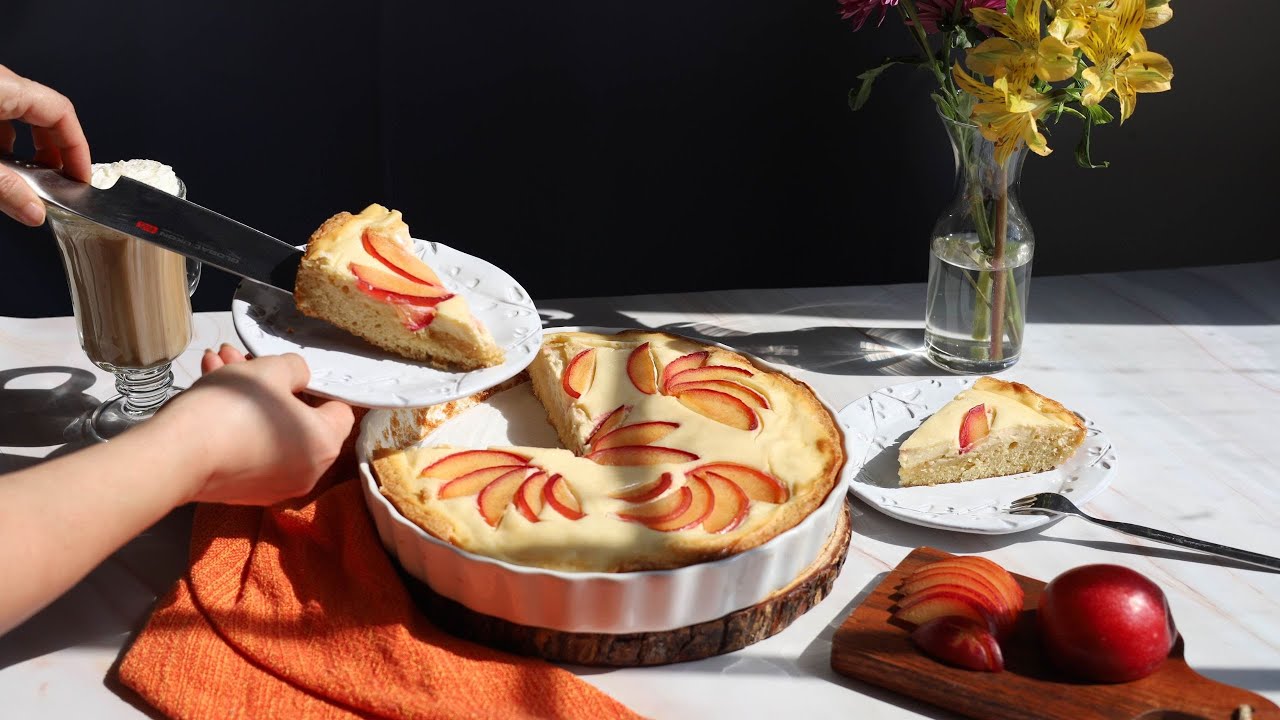 Cheesecake Swirl Cake – A Beautiful Fall Dessert With Plums