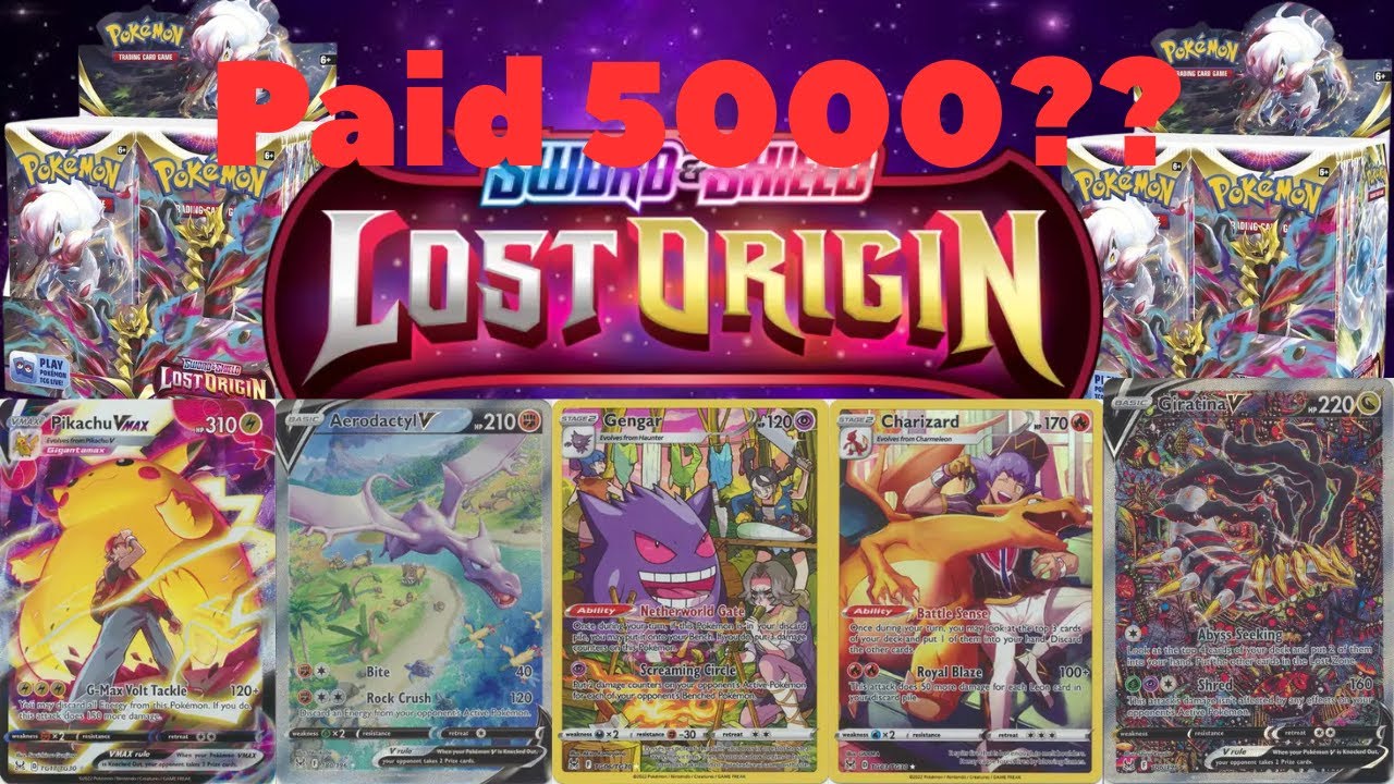 Я заплатил 5000 долларов за коробку-бустер Pokémon Lost Origin (объяснение запечатанных инвестиций)