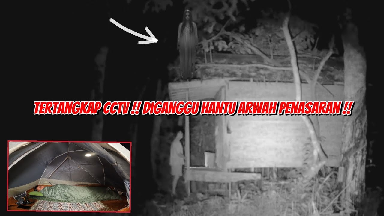 SOLO CAMPING HORROR~HANTU GEDOR PINTU TENGAH MALAM TEREKAM CCTV