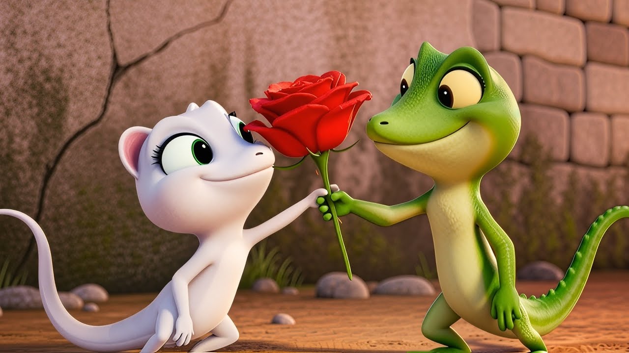 История любви зелёного геккона 🦎💔❤️ | Милый и забавный мультфильм про геккона