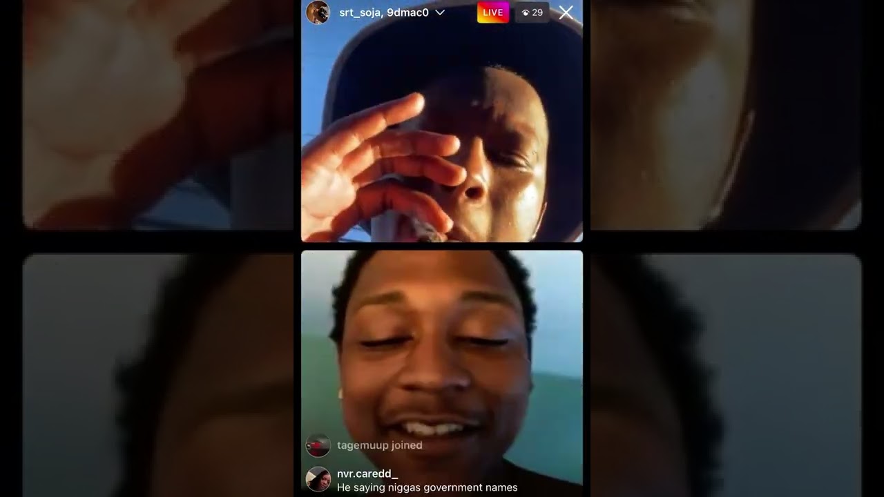 Hoover Criminals and Rolling 90 Crip arguing on Live