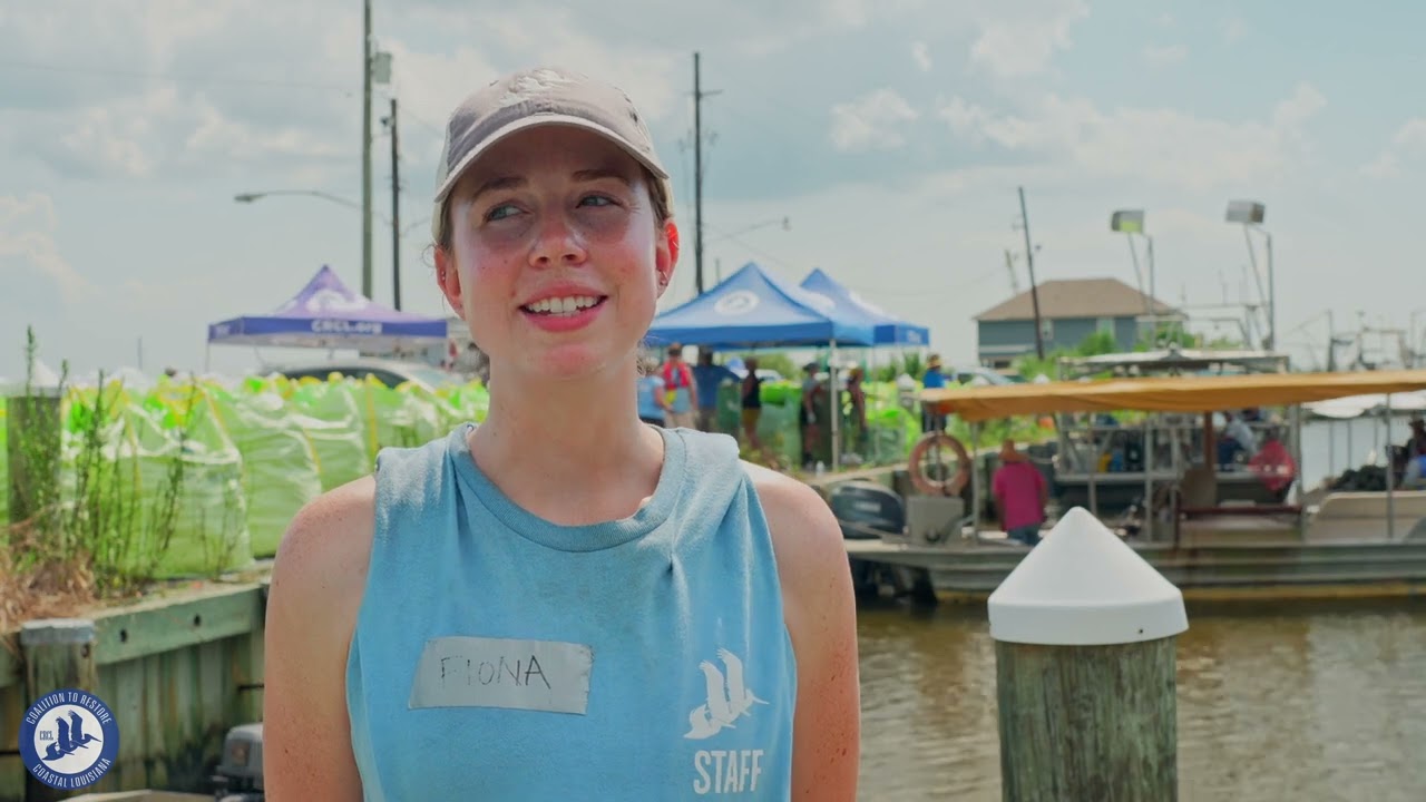 2024 oyster reef build at Grand Bayou Indian Village in Plaquemines Parish