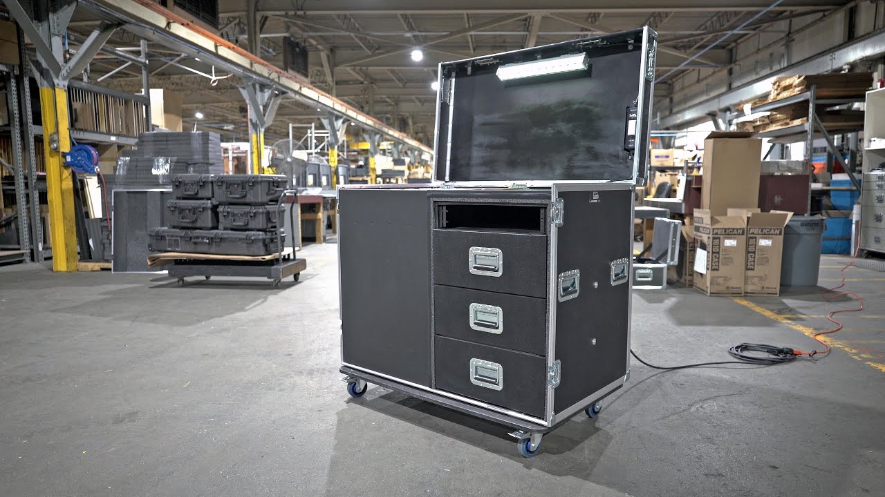30 Capacity Microphone Stand Tech Workbox | LM Cases