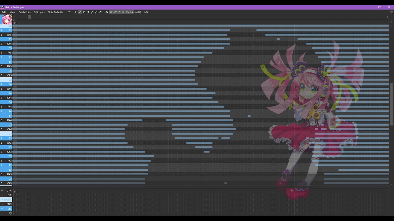 Bad Apple!! on OpenUtau feat. Haruka Nana／春歌ナナ [+USTX]