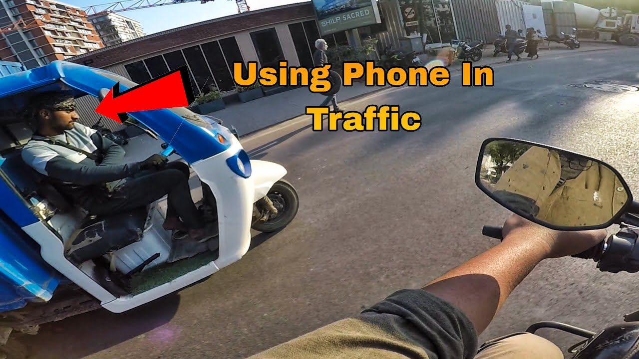 Using phone in traffic 