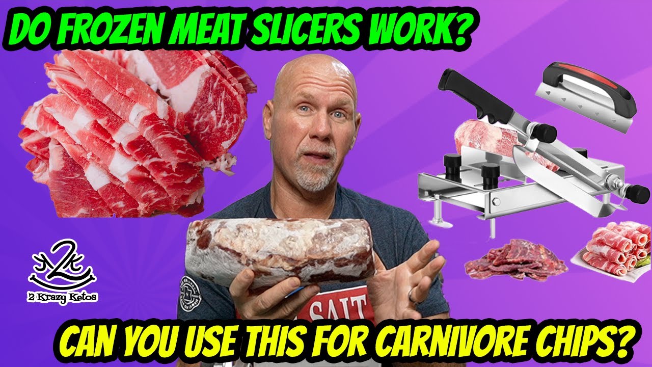 Can you use a manual Meat Slicer for Carnivore chips? Review of a frozen meat slicer