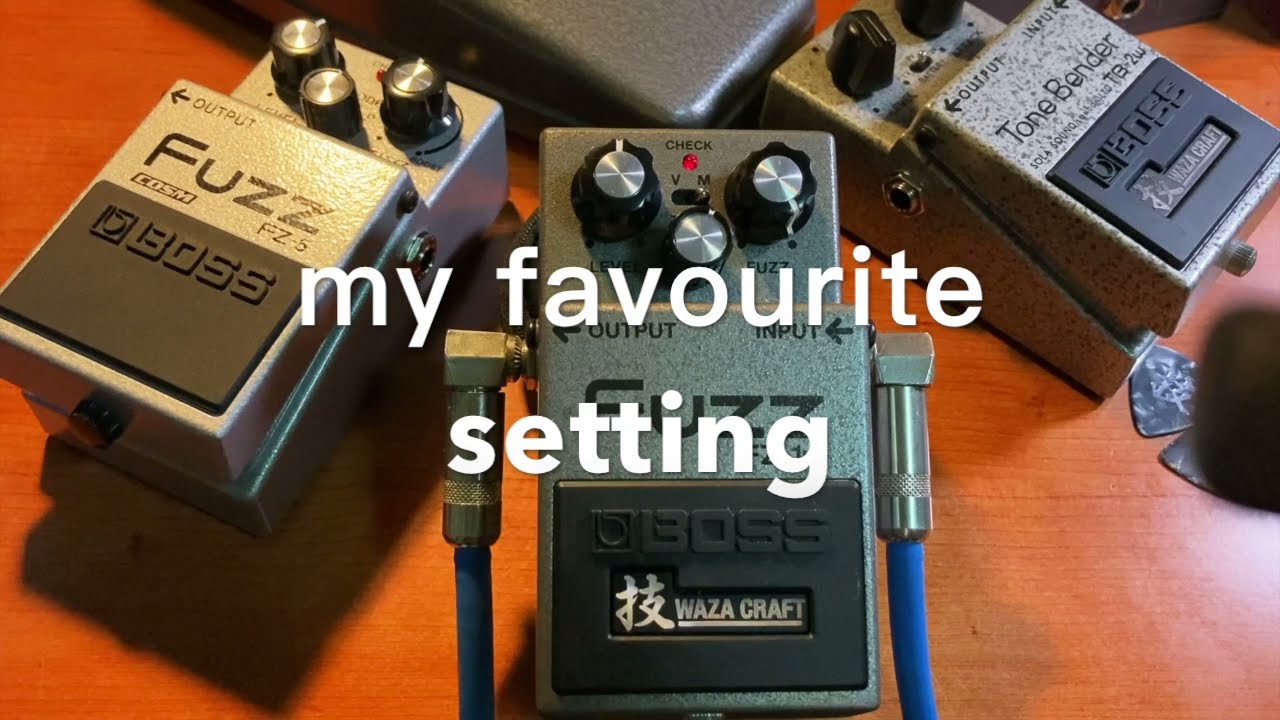 New Boss FZ-1W fuzz sound demo (no talking)